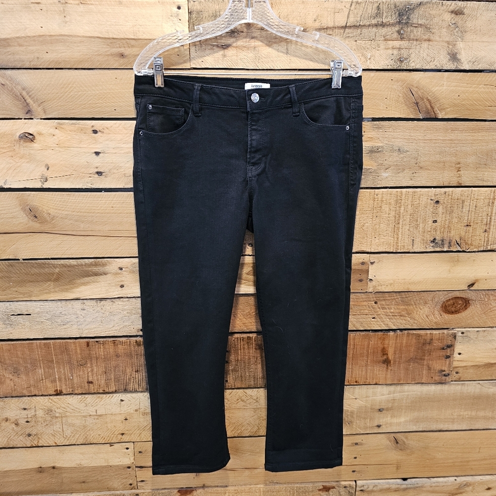 Kensie Cropped Black Jeans size 10/30